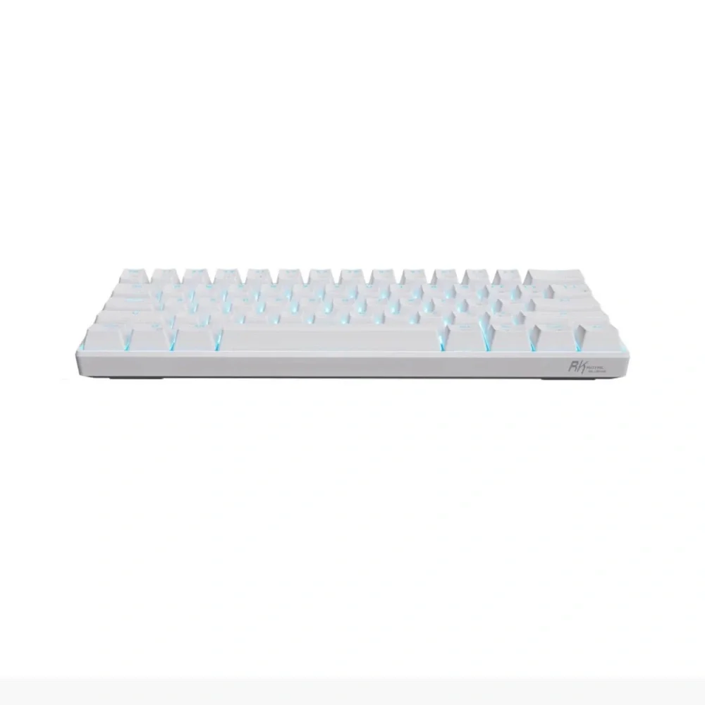 Game Time White Keyboard with Blue Backlight